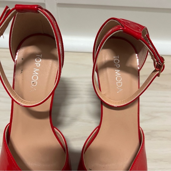 TOP Moda Red Heels - Picture 3 of 6